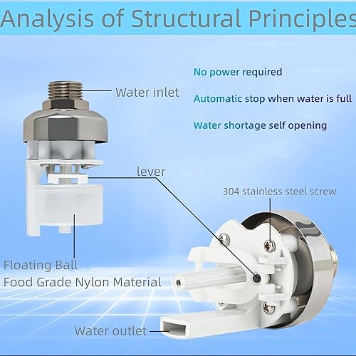 Miniatura 3 de Nivelador de agua para piscina, altura ajustable de 2 a 12 pulgadas, mantiene automáticamente el nivel de agua establecido