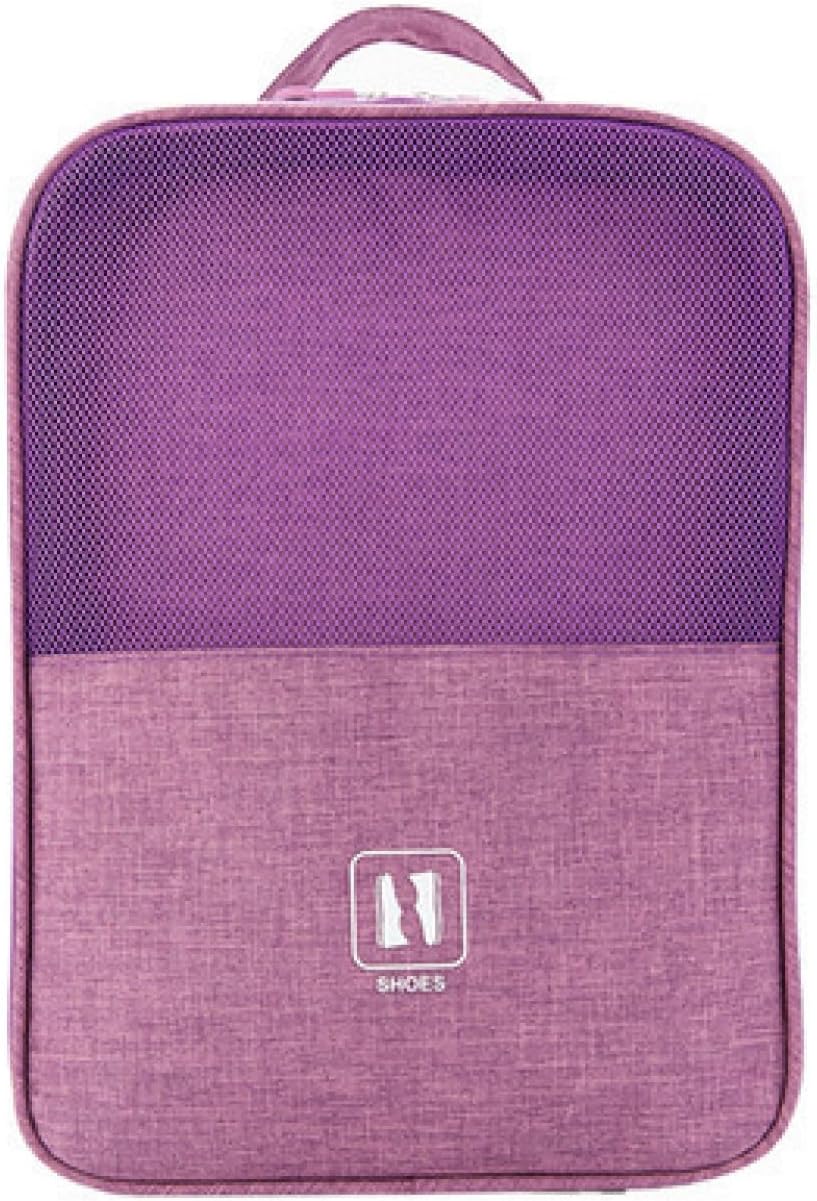 Organisateur de Porte-Chaussures Portable, Sac de Rangement pour Chaussures de Voyage, Organisateur de Chaussures de imperméables, Sac à Chaussures résistant à la saleté de Voyage (Pourpre)