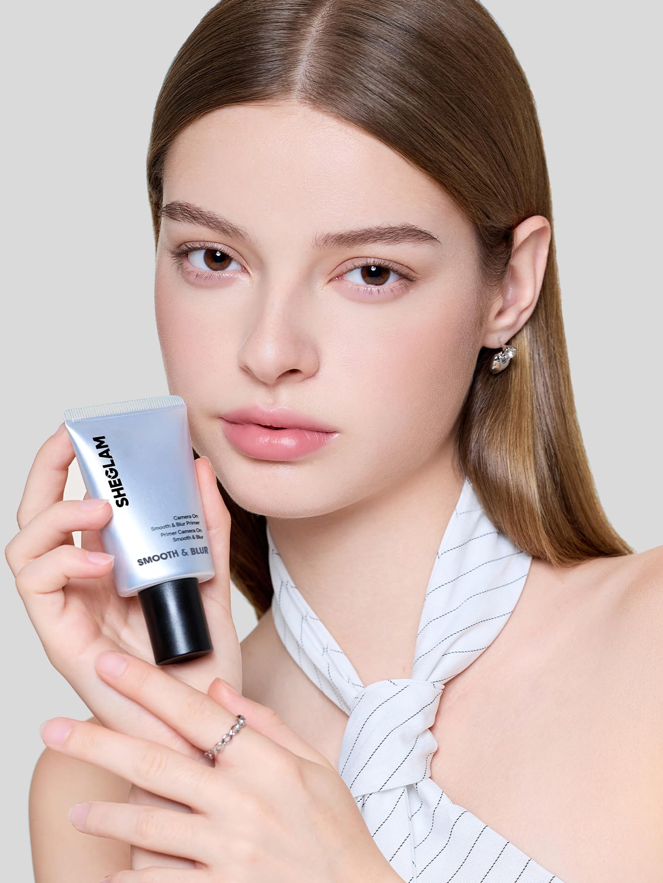 SHEGLAM Base de maquillage matifiante pour appareil photo sur appareil photo lisse et lisse - Minimiseur de pores longue durée