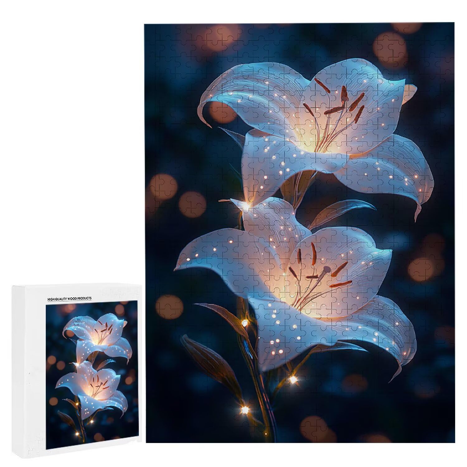 Puzzle 3000 elementów, puzzle dla dorosłych, wyzwanie puzzle, puzzle dla całej rodziny, napis na plecach, prezenty dla mężczyzn kobiet, temat: (Dream flowers) z-602