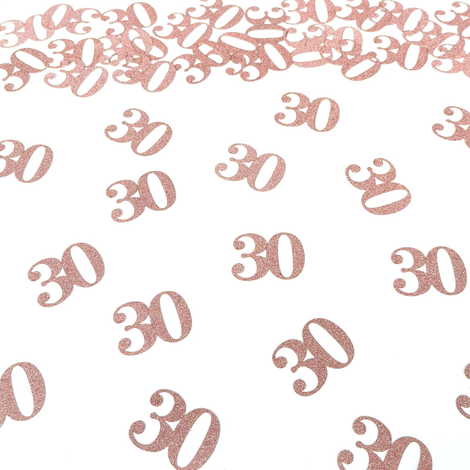 Coriandoli Decorativi Per 30° Compleanno - Oro E Nero, 300 Pezzi In PVC, Con Numero 30, Stelle, Diamanti E Torta, Per Decorazione Tavolo