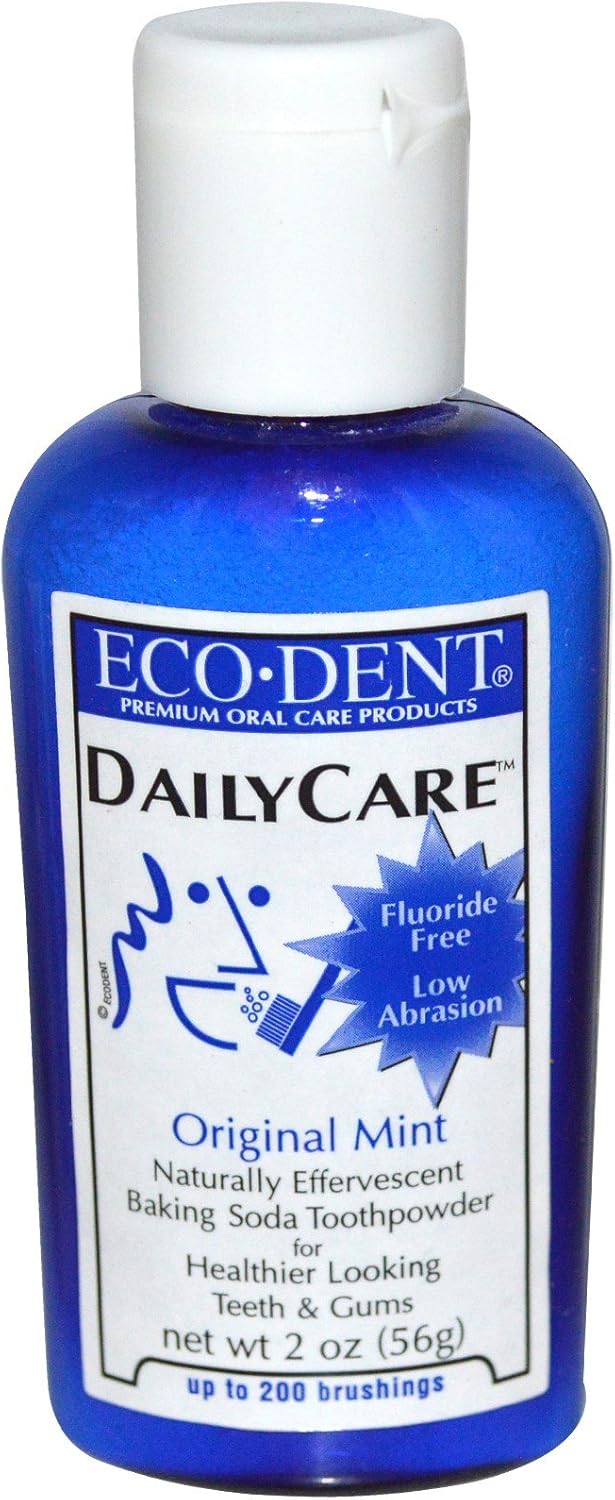 Eco-Dent, Daily Care, Baking Soda Toothpowder, Original Mint, 2 oz (56 g)(pack of 3)