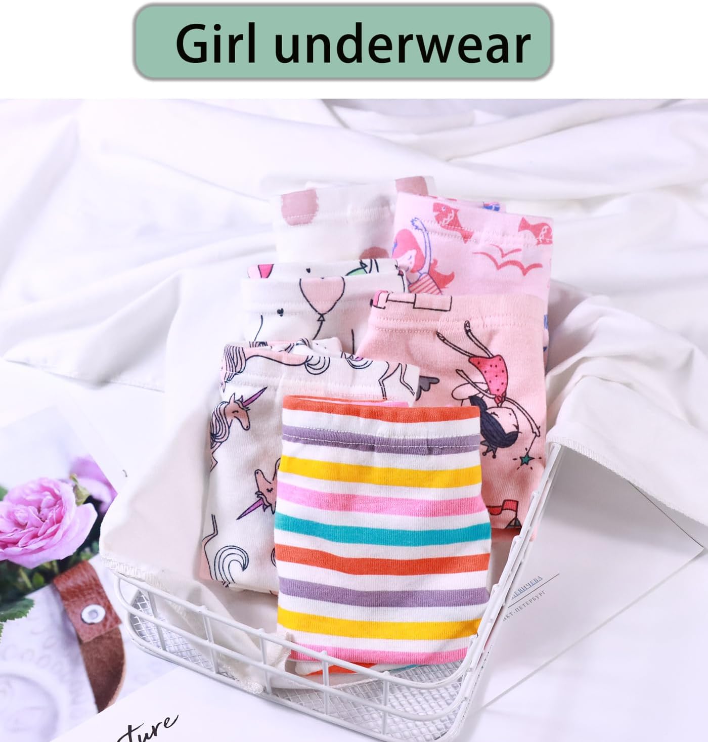 Boboking Soft Cotton Girls' Panties Boyshort Little Girls' Underwear Toddler Undies - Image 4