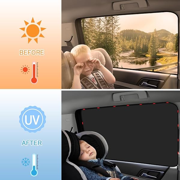 4 Stück Sonnenschutz Auto Vorhang, für SEAT Cupra Formentor/Cupra Born/Cupra Leon Auto-Seitenfenster, Magnetisch Auto Sonnenschutz Hinten mit UV Schutz - 4