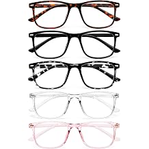 BLS BLUES 5 Packs Reading Glasses for Women Blue Light Blocking, Vintage Computer Eyewear