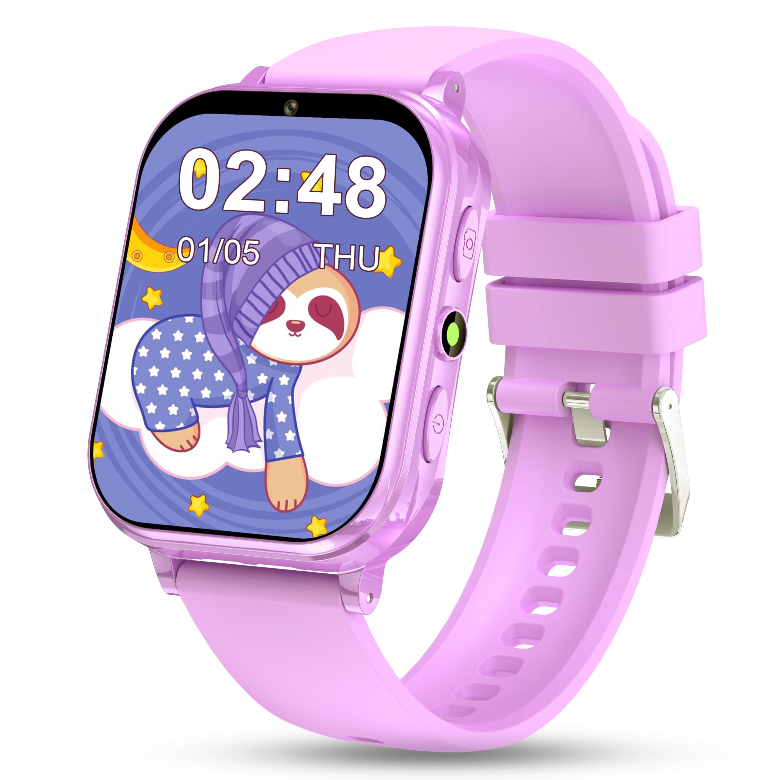 KALINCO Reloj Inteligente Niños Niñas, Reloj Niño con 31 Juegos, Podómetro, Despertador, Modo Escuela, Cámara, Música, Linterna, Grabación, 1.83" HD Smartwatch Niños Regalo para niños 5+ años