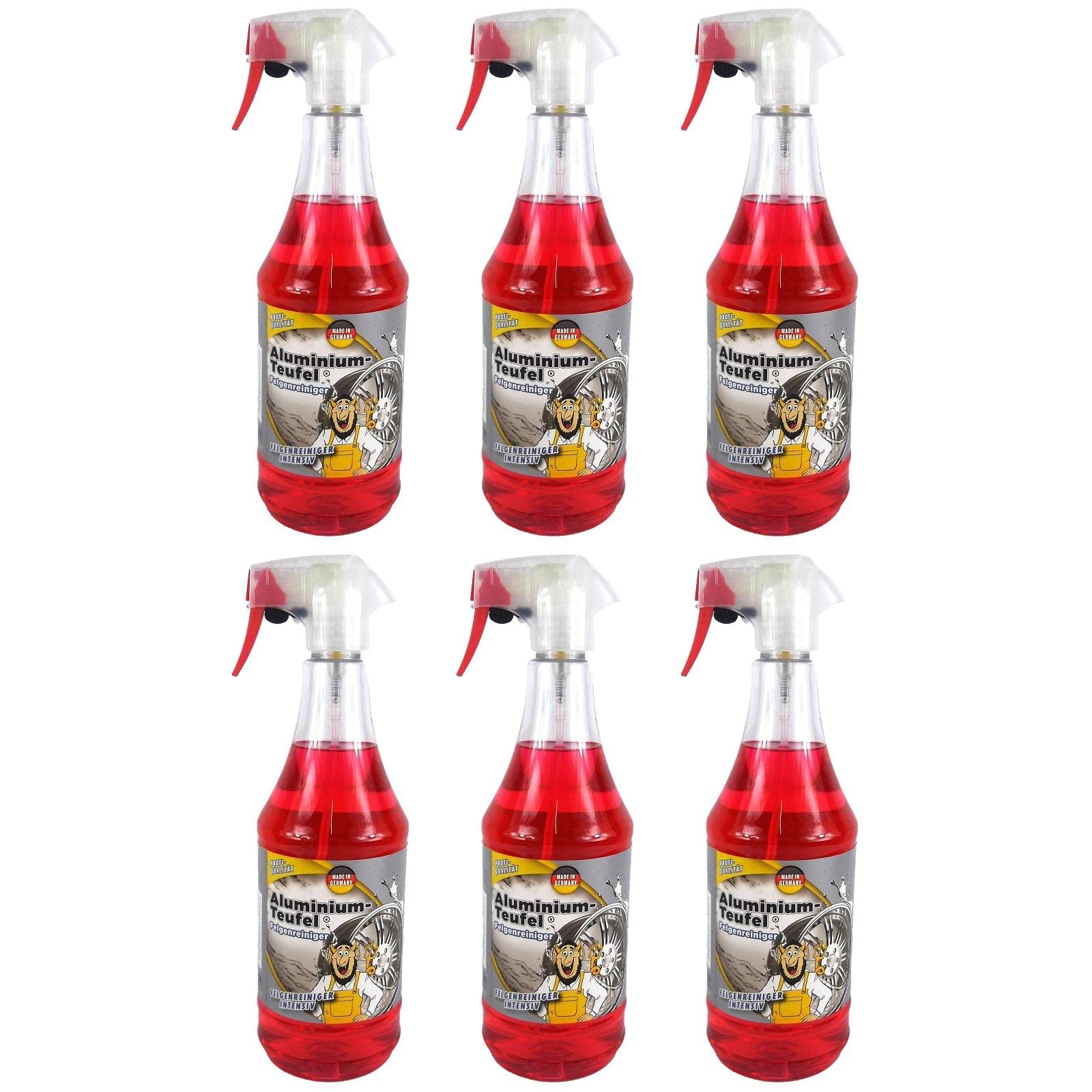 Tuga 6X Aluminium-Teufel Felgenreiniger Felgenreinigung Reiniger 1 L Liter