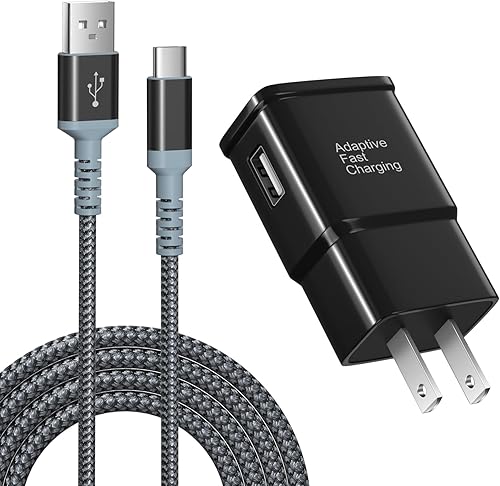 Cargador de pared de carga rápida adaptable con cable USB C de 10 pies, adaptador de corriente Excgood de carga rápida USB tipo C, cable de carga
