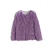 Girls Faux-Fur Jacket Coat Girls Winter Coat Snowday Thick Warm Fashion Cool Outwear Clothes 2-10 Years