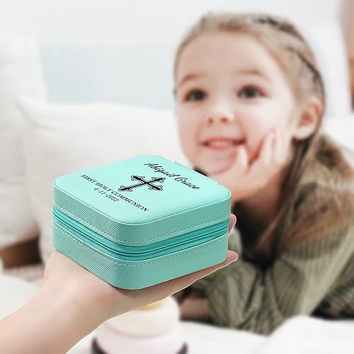 Miniatura 2 de Regalos de primera comunión para niñas, joyero personalizado para la primera comunión con nombre personalizado, fecha, primera comunión, caja de