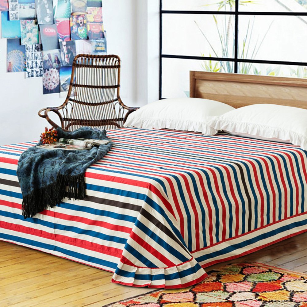 Draps en coton sergé épais 230x245cm | Finis les draps fins qui s'usent trop vite