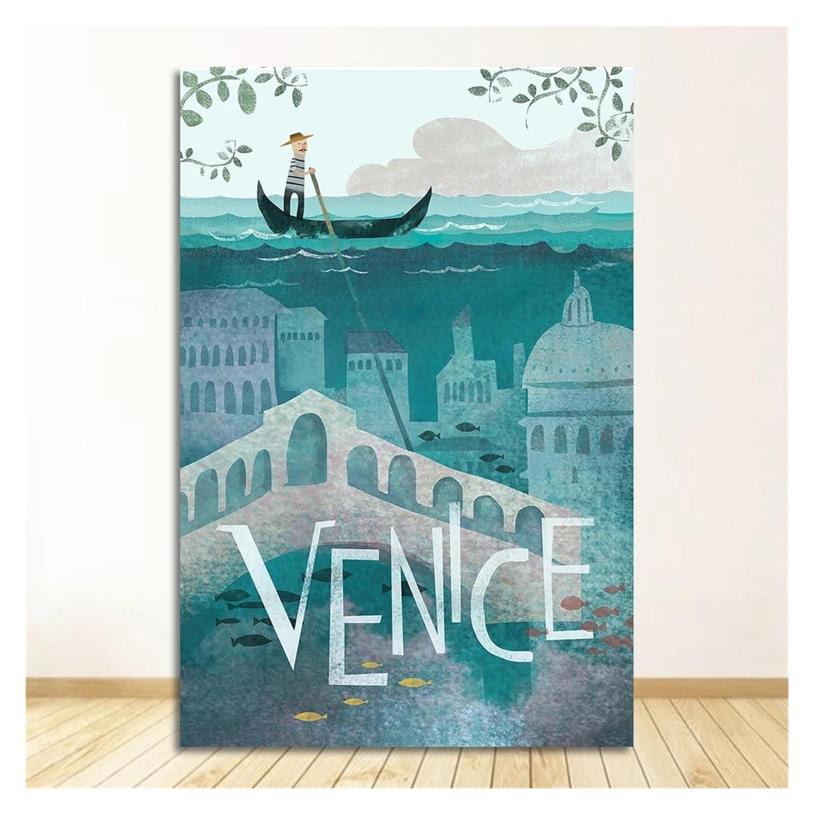 Affiche de voyage Venise pour décoration murale maison