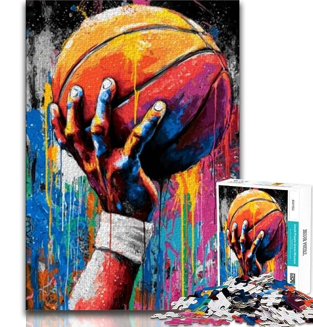 Rompecabezas de Baloncesto para Adultos (1000 Piezas), Toda la Familia (38x26cm)