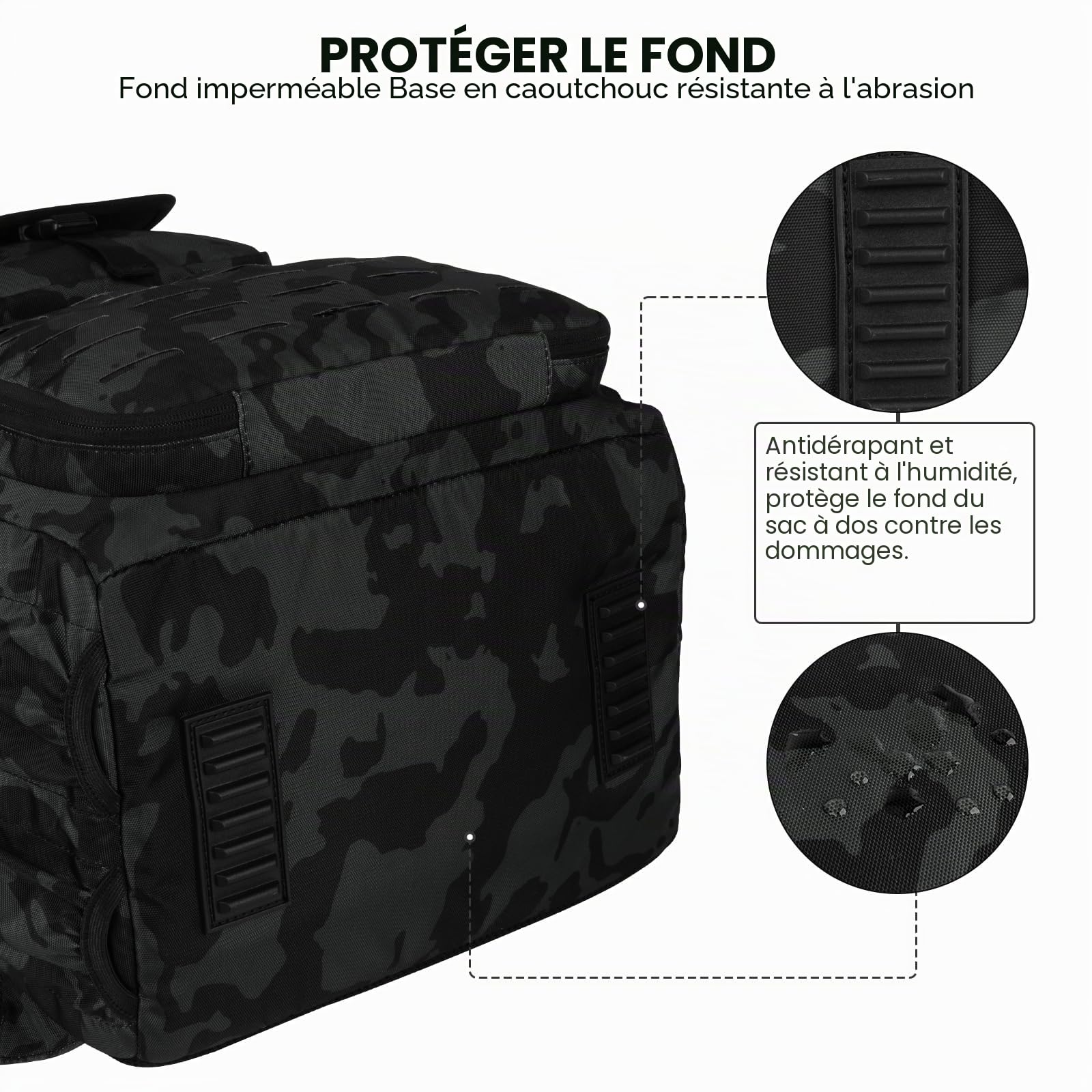 Hp hope Sac à dos de pêche avec porte-canne et refroidisseur, 40 l Sac d'équipement de pêche, équipement de pêche, sac à dos, équipement de pêche, 40 Liter, Sac à dos