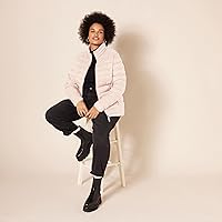 Vista 86 de Yaxa Essentials - Chaqueta acolchada, ligera, de manga larga, resistente al agua y plegable, para mujer (disponible en tallas extragrandes)