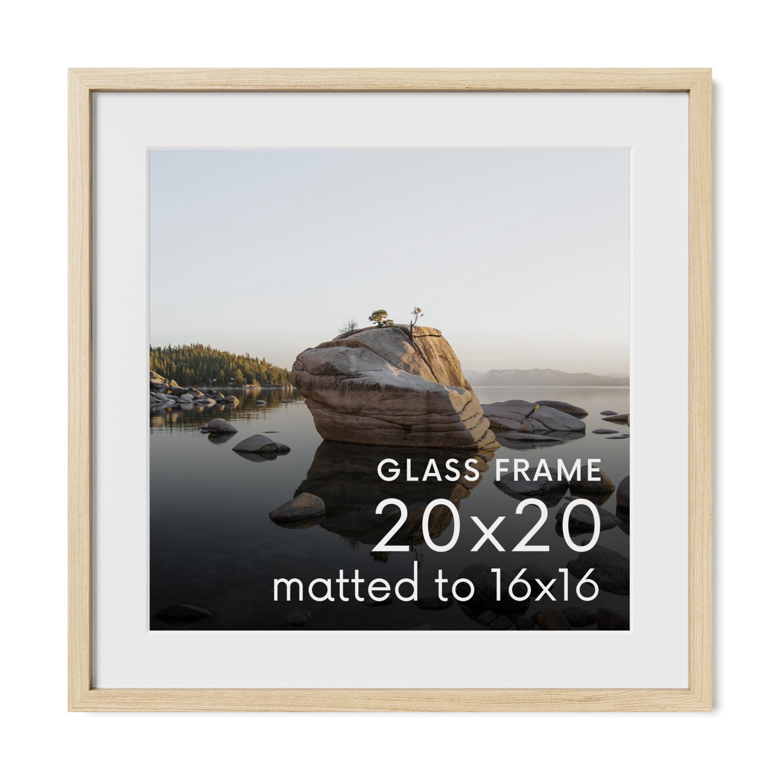 Amazon.com - HAUS AND HUES 20x20 Picture Frame with Real Glass