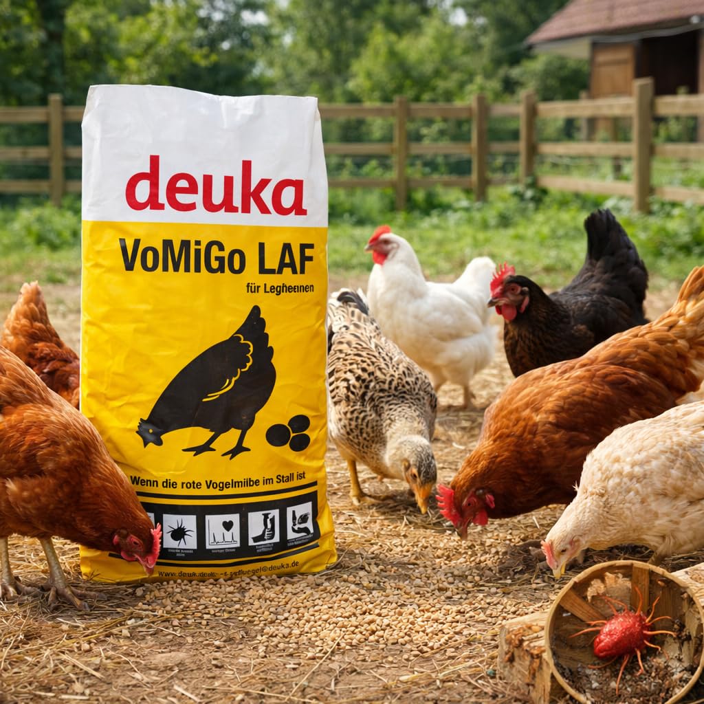 Deuka VoMiGo galline ovaiole da solo mangime farina 25 kg di farina di maialino contro i semi. Aceto per uccelli