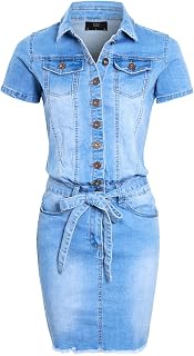 SS7 Women's Denim Dress 40 Denim Blue
