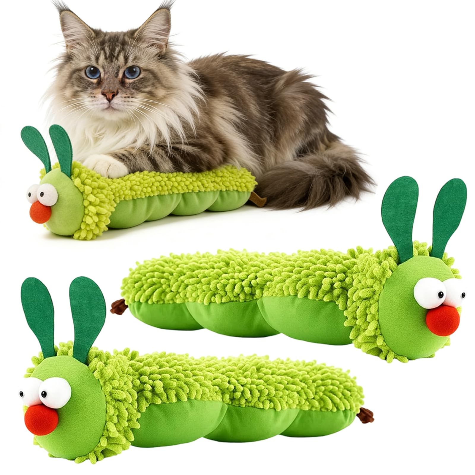 WaaRiuQ 2 Catnip Toys for Cats, Cat Toys for Indoor Cats, Interactive Catnip-Infused Toys for Dental Health and Play Stimulation