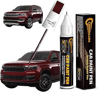 Touch Up Paint for Jeep Velvet Red Pearl(PRV/NRV), Color Exact Match Auto Paint Repair Pen Fix Chips and Nicks Scuff