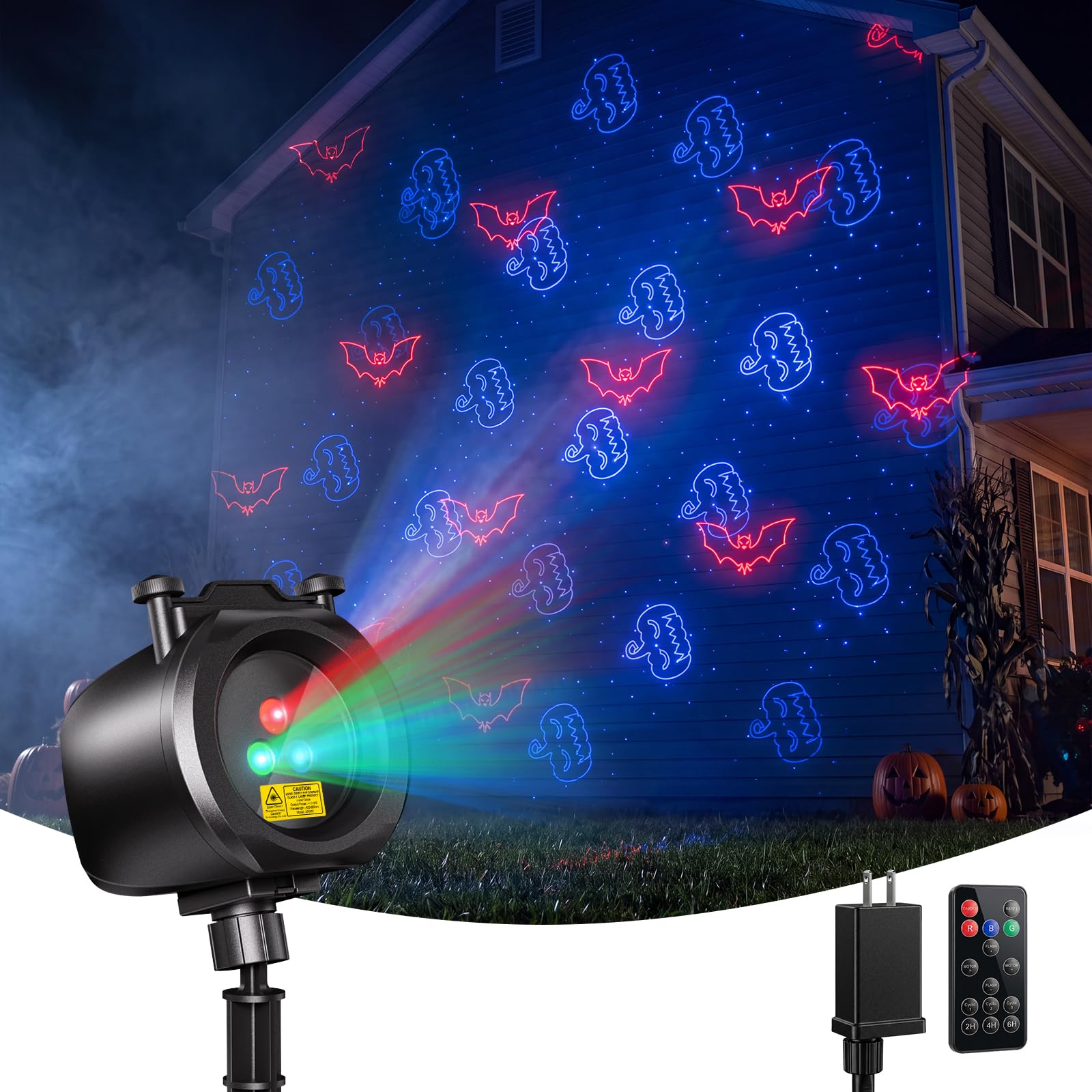 FALOVE Laser Projector Light, Sparkling Firefly Effect for Halloween Decor