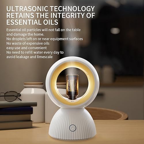 Miniatura 4 de Difusor de aceite esencial USB Difusor de aromaterapia sin agua para el hogar, oficina, coche y viajes, compacto y portátil, modos de luz