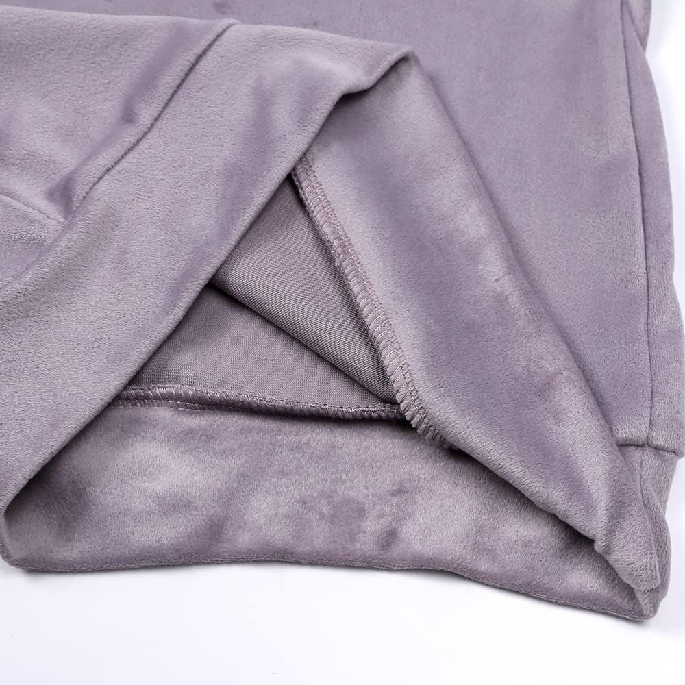 Kids Tales Little Girls Velour Sweatsuit 2Pcs Velvet Round Neck Sweatshirt + Sweatpants Fleece Pullover Jogger Outfits Set - Image 4