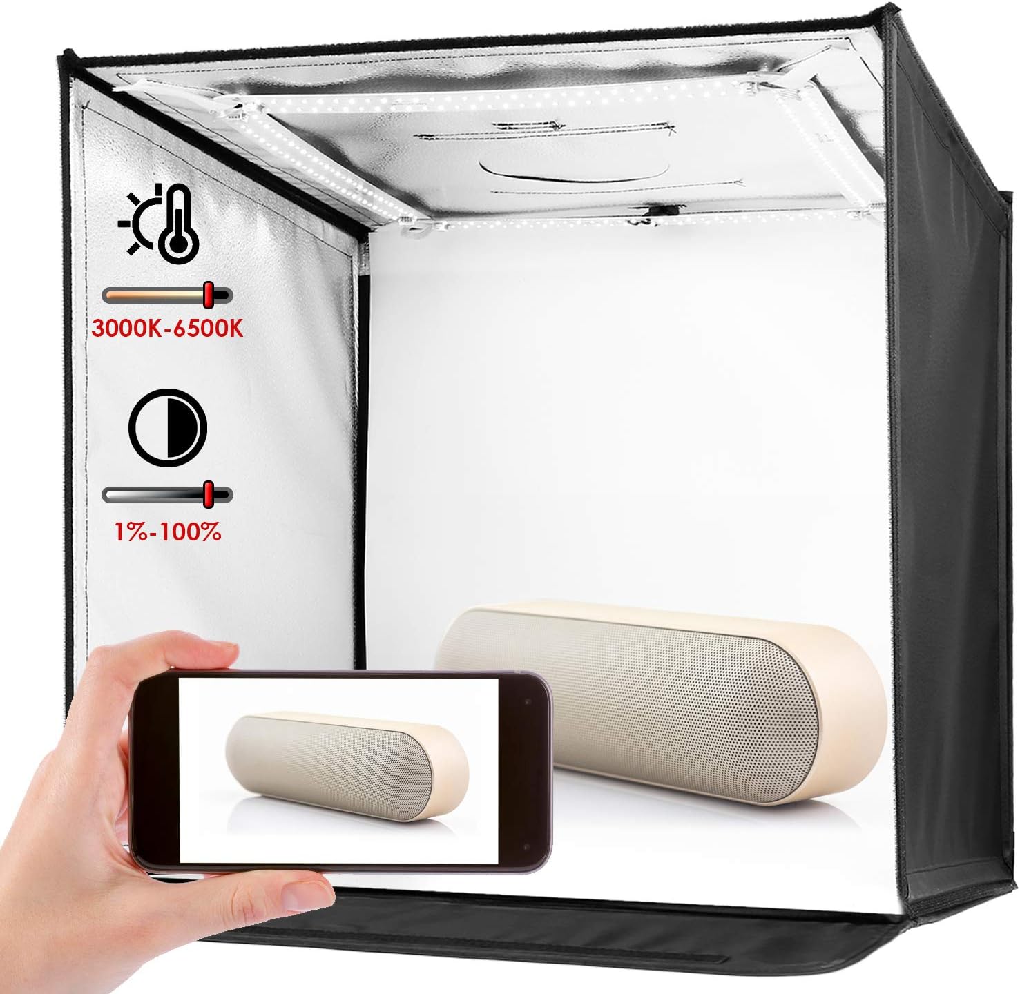 light box per la verniciatura a diamante con supporto