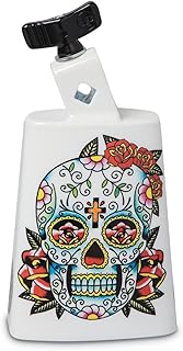 Latin Percussion LP204C-SS Black Beauty Cowbell, Sugar Skull