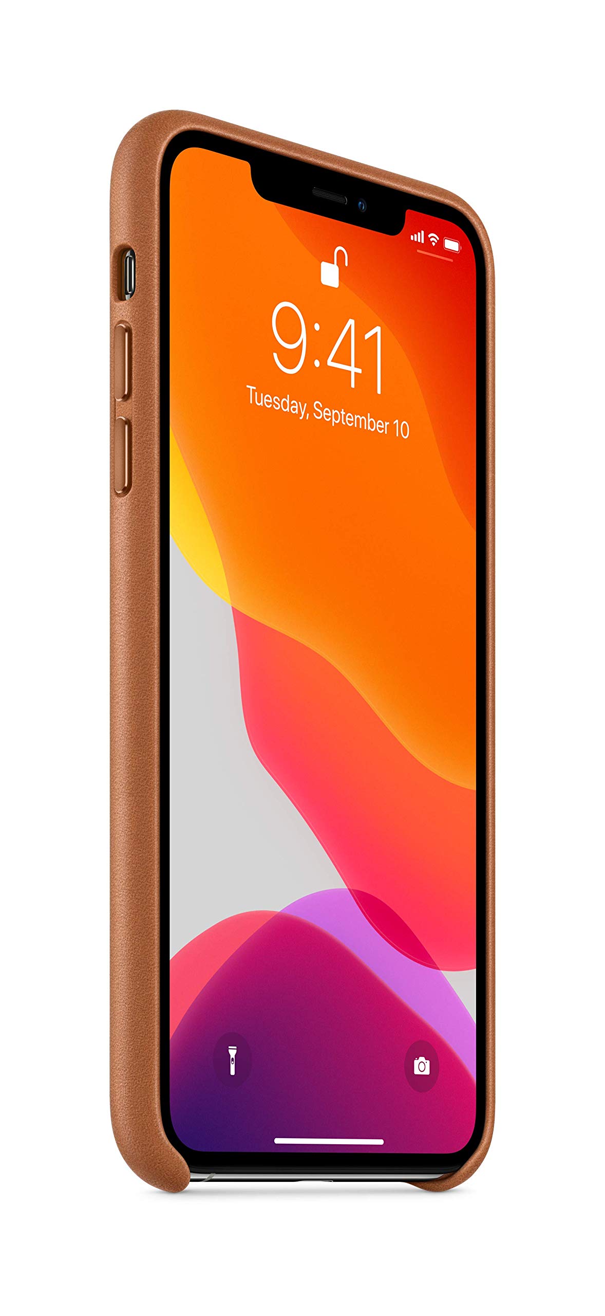 Apple Leather Case (for iPhone 11 Pro Max) - Saddle Brown : Amazon 