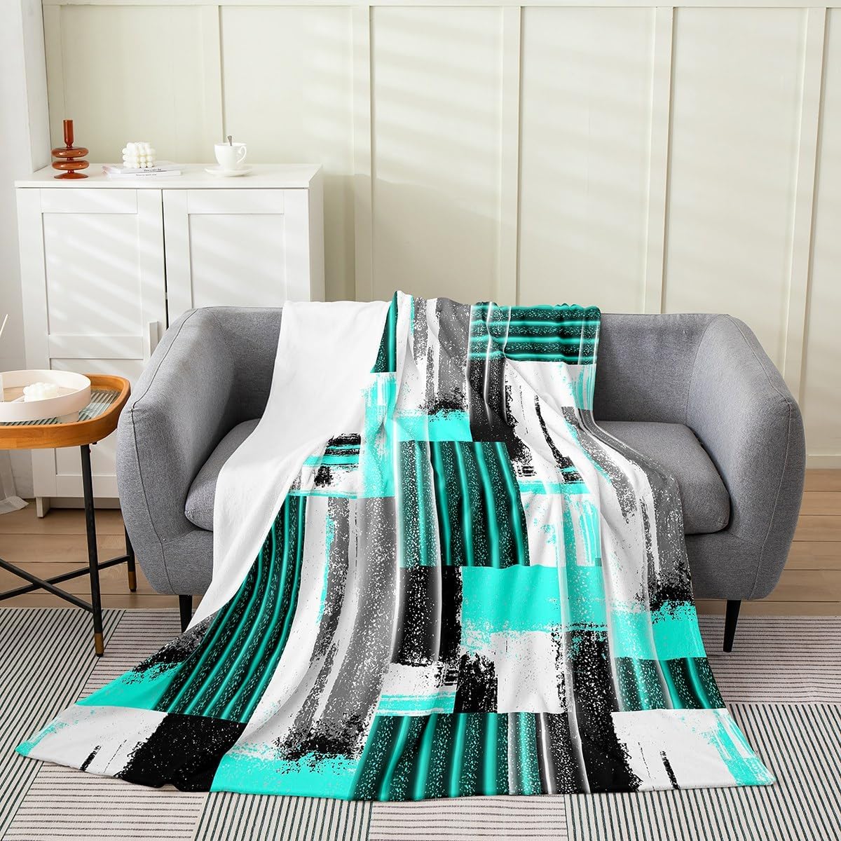 Feelyou Colorful Abstract Leopard Throw Blanket Queen 90" x90 Adults Kids image 5