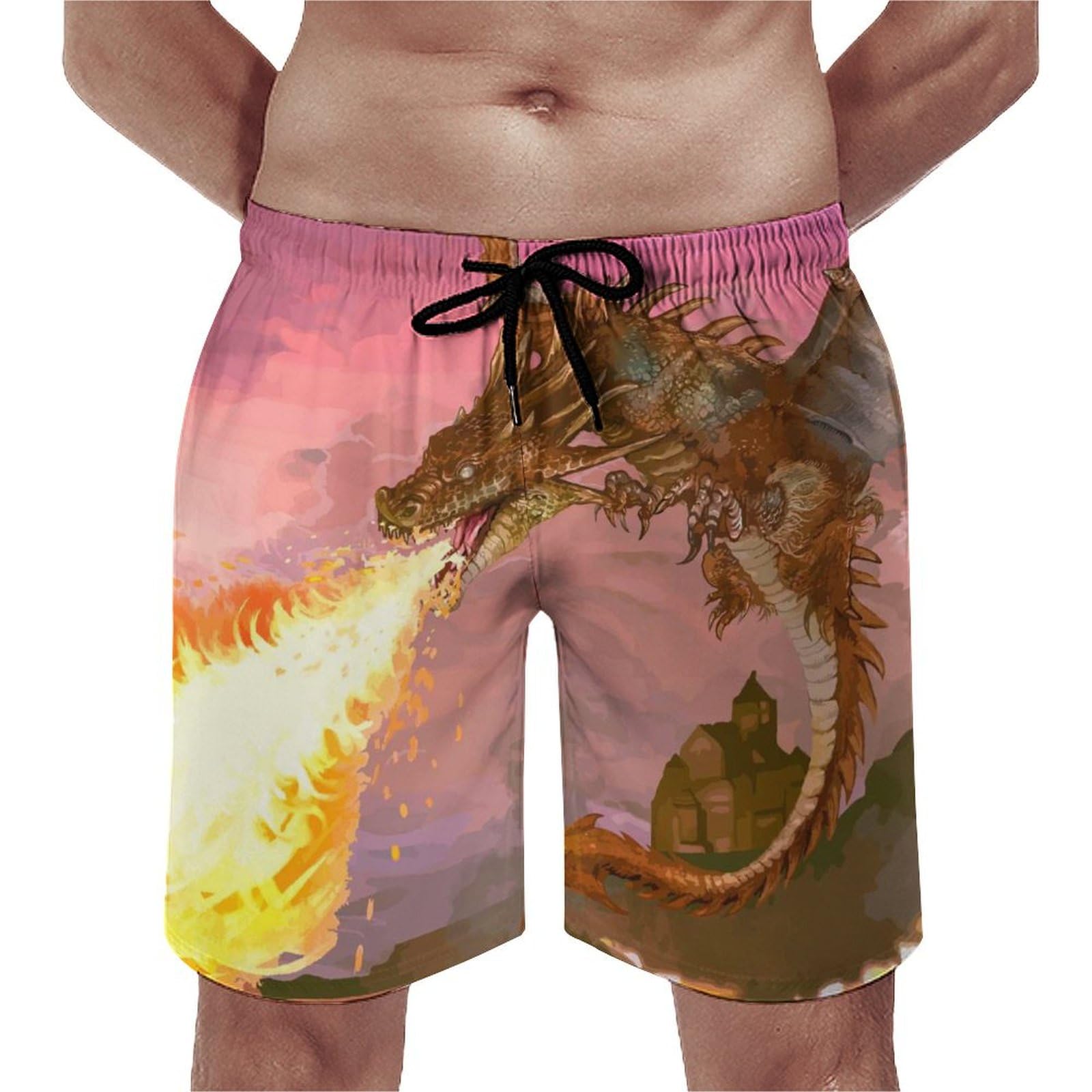 Swim trunk UMENG dragon de feu taille S cordon de serrage - 8