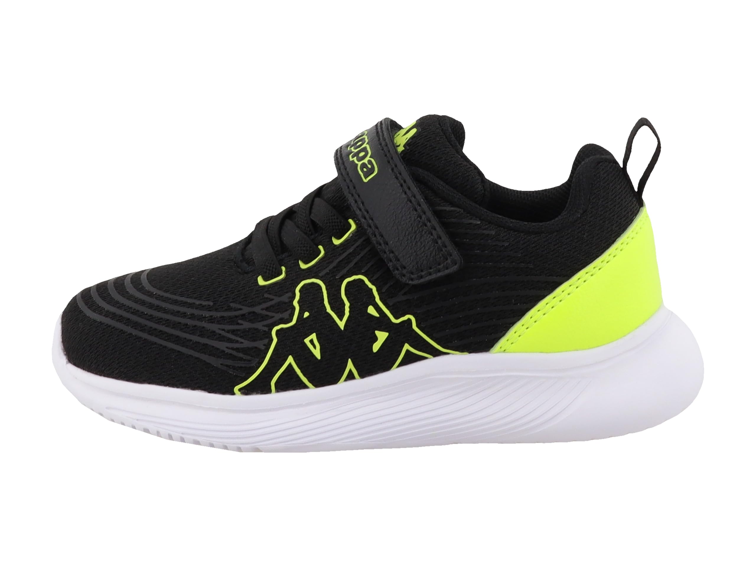 Supremo - Kappa Boy's 95k0183001 Sneaker, Black Lime, 9.5 UK Child