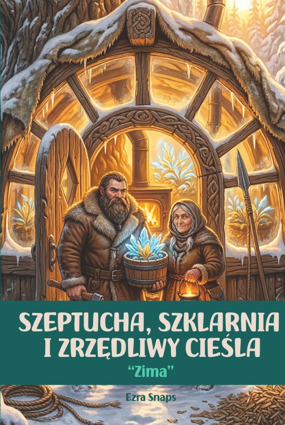 Szeptucha, Szklarnia i Zrzędliwy Cieśla: Zima: Słowiańskie cozy fantasy. Magia dębowego kowadła, przetrwanie mrozów i walka o dom. Tom 4