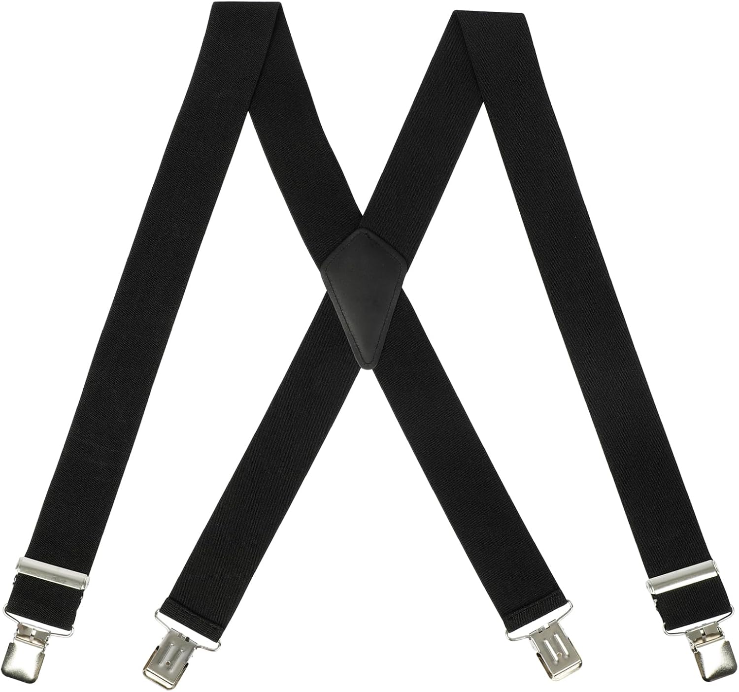 Heavy Duty Mens Suspenders, 2” Wide Sturdy Clips Work Suspenders for Men Women
