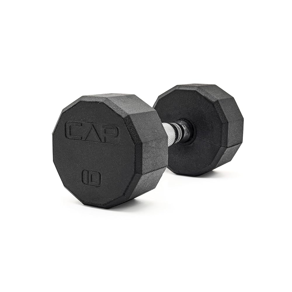 CAP Barbell 12-Sided Coated Dumbbell, 10 LB