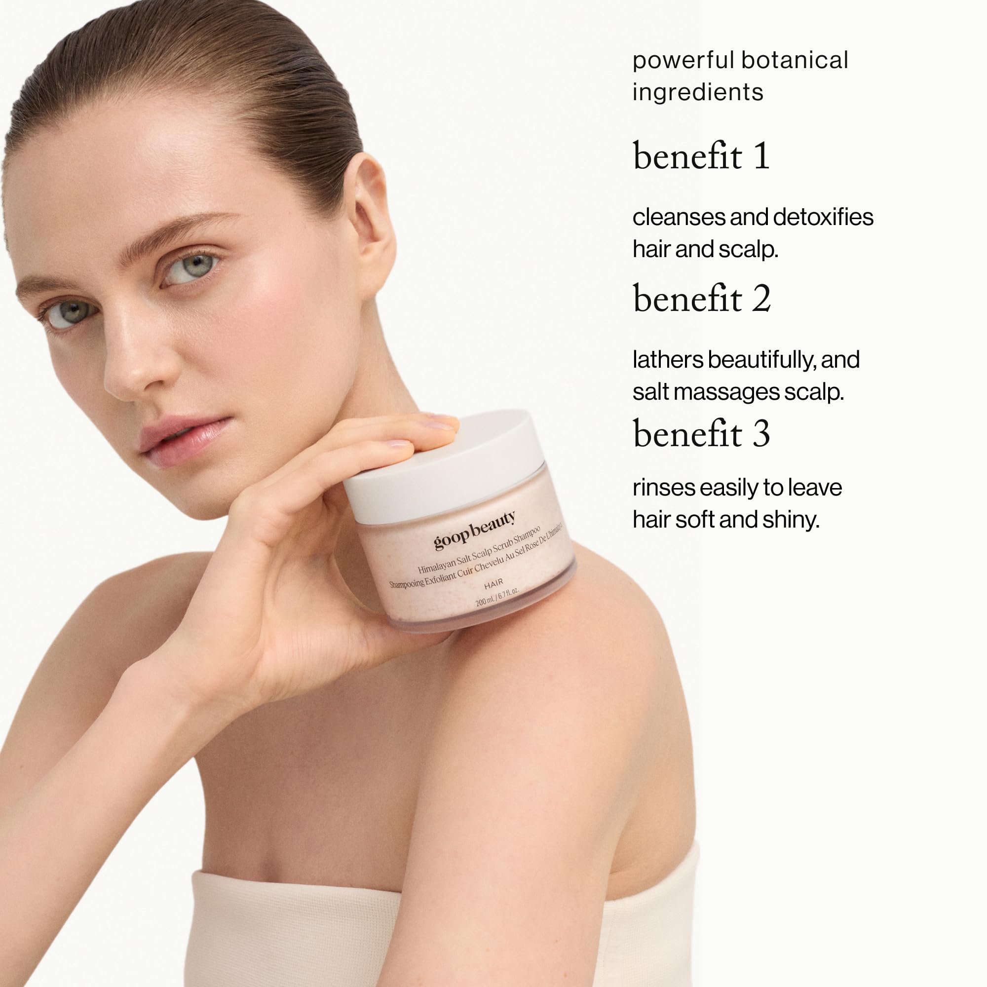goop G.Tox Szampon złuszczający z solą himalajską (200 ml)