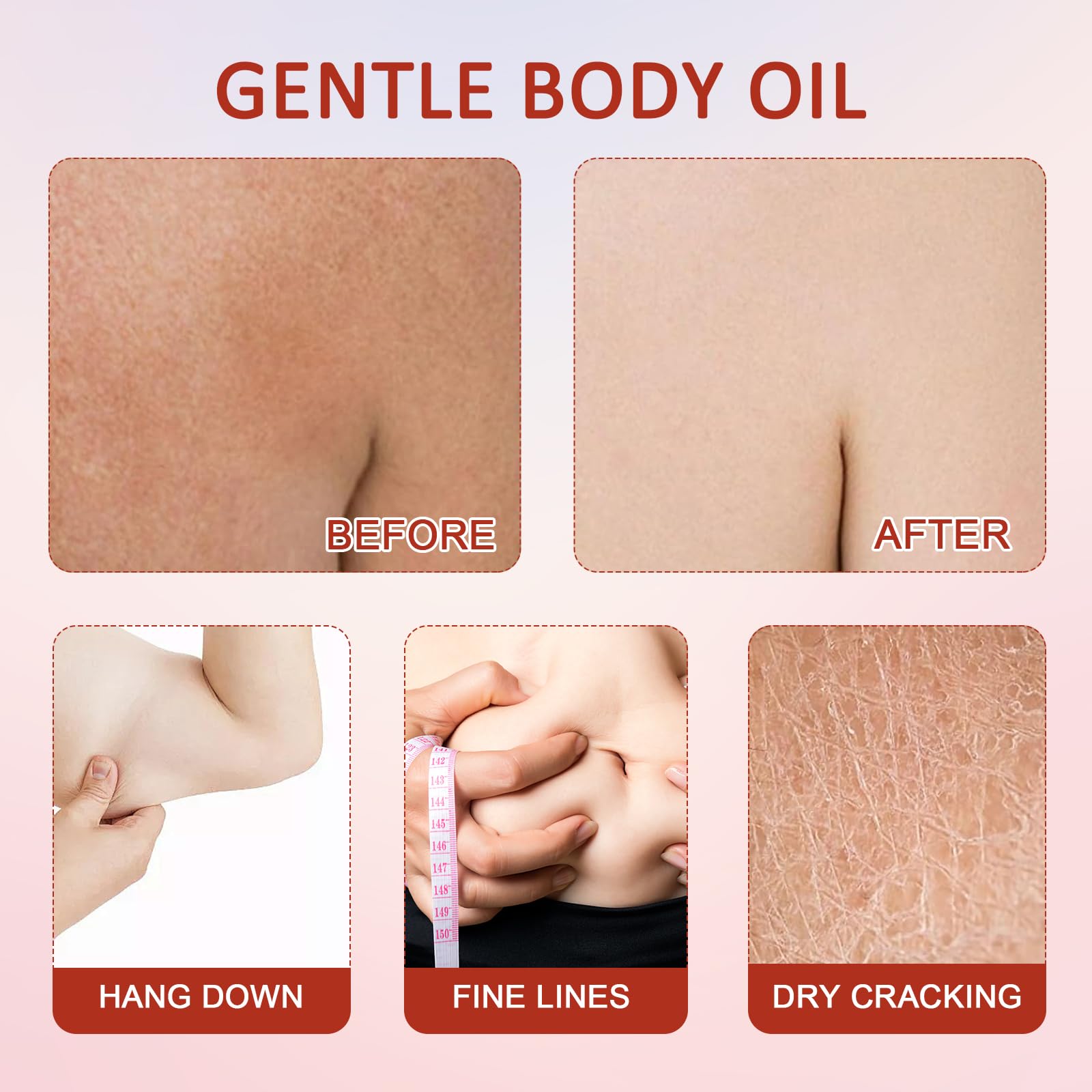 3 PCS Magic Body Oil Glow Essence Magic Luxury Body Oil for Arms and Chest Hydrating Cellulite Body Tightening Lotion Hydrates Skin for Women After Shower - Image 3