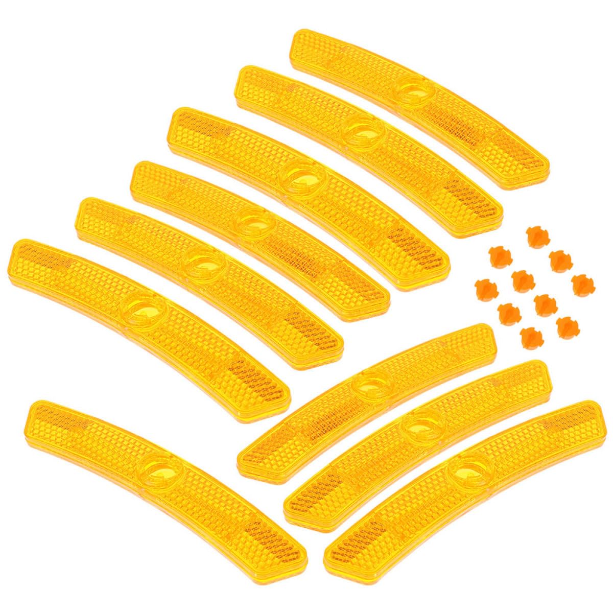 ibasenice 30Pcs Bicycle Spoke Reflectors Easy to Attach Safety Reflectors for Night Visibility Bike Reflectors for Enhanced Road Safety