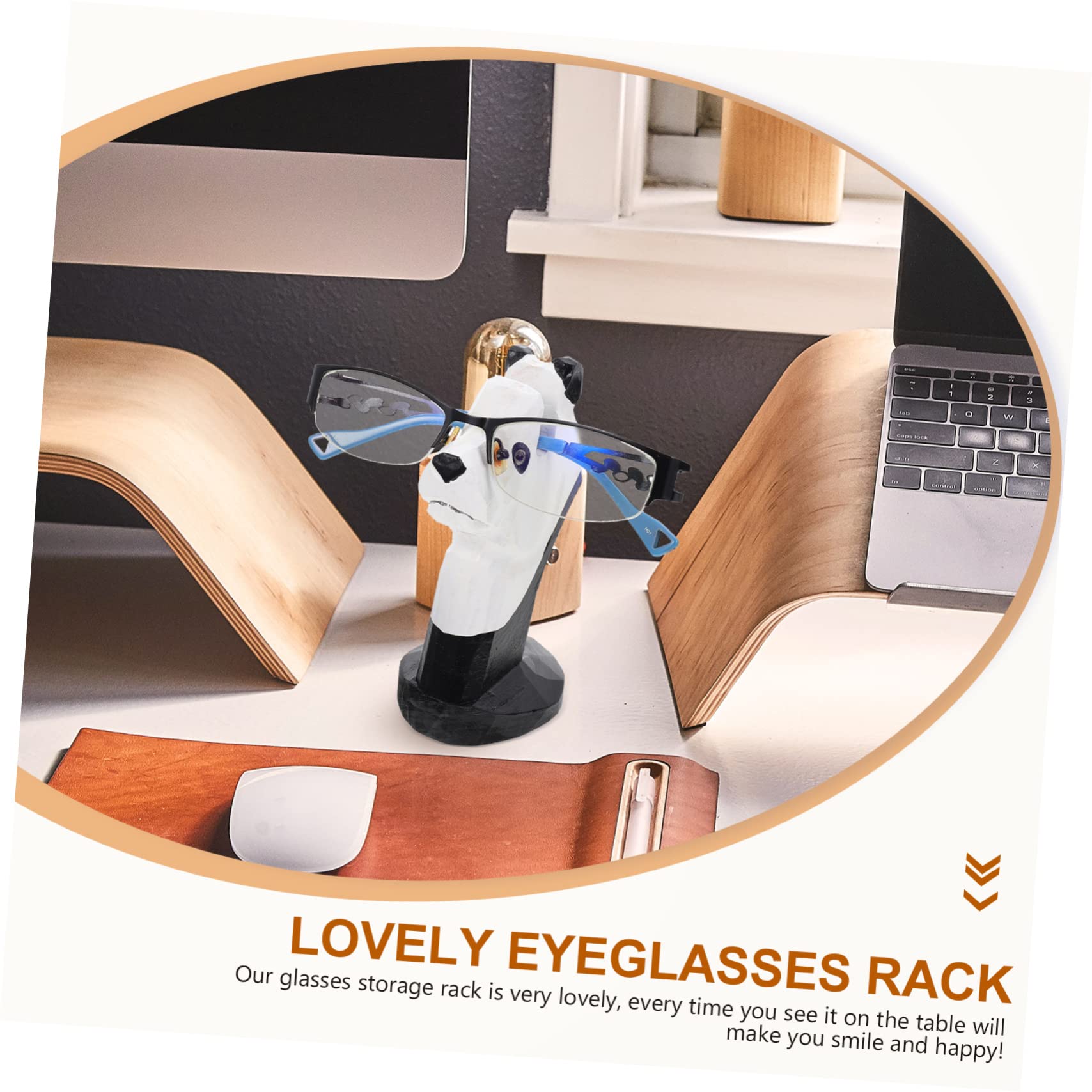 Alipis 5 Pz Montatura Per Occhiali Animali Espositore Per Occhiali Da Sole Statuina Di Panda Supporto Per Occhiali Grazioso Porta Occhiali Arredamento Da Tavolo Huskylens Di Legno