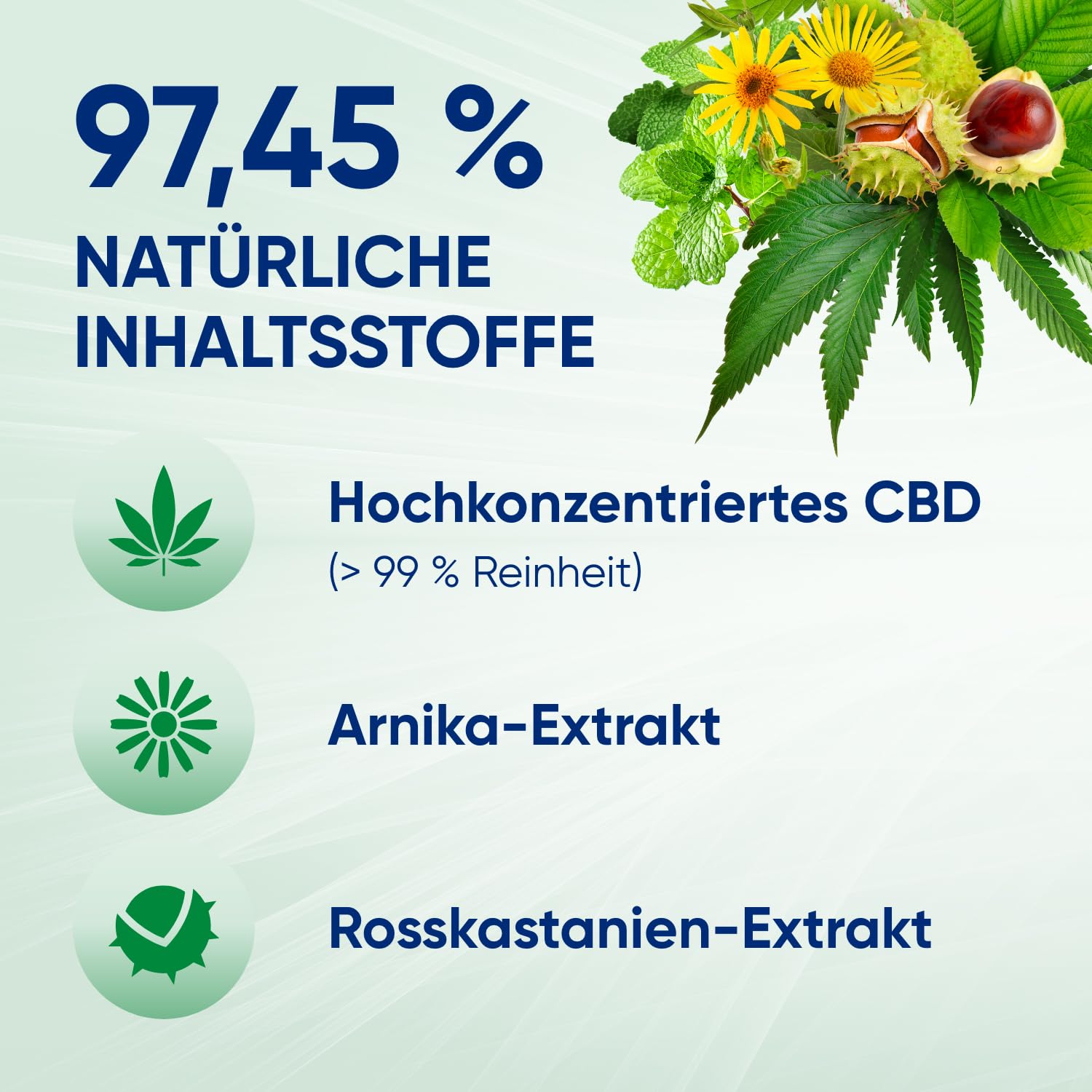 Mobilat CBD Aktiv-Gel - Vitalisierendes und pflegendes Cannabis Gel zur Entspannung von beanspruchten Körperpartien mit CBD, Arnika-Extrakt und Rosskastanien-Extrakt, 100ml