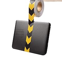 Vista 4 de AISEY Cinta de seguridad reflectante (amarillo oro/negro, 2 "x 30 pies)