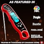 Alpha Grillers Meat Thermometer Digital - Instant Read Food Thermometer for Cooking Grilling Air Fryer BBQ Kitchen - Blackstone Griddle Accessories - Gifts for Him Husband - Gifts for Birthday Men Dad