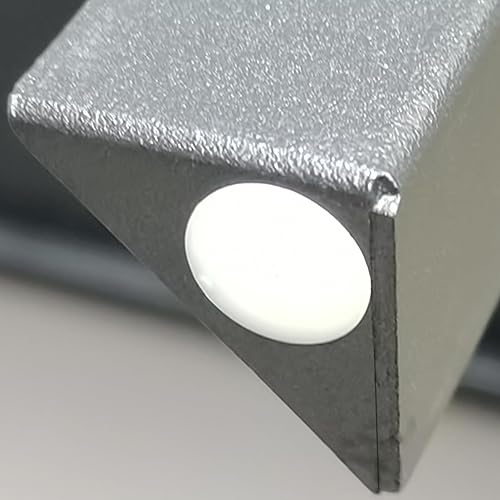 Miniatura 8 de FixtureDisplays Mesita de noche de metal negro de 2 niveles, 14 pulgadas de ancho x 11 pulgadas de profundidad x 17 pulgadas de alto, elevador