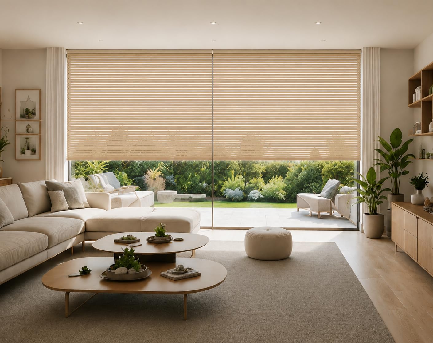 Estoralis Robert Tenda a Rullo Traslucida, Poliestere, Beige, 130 x 190 cm