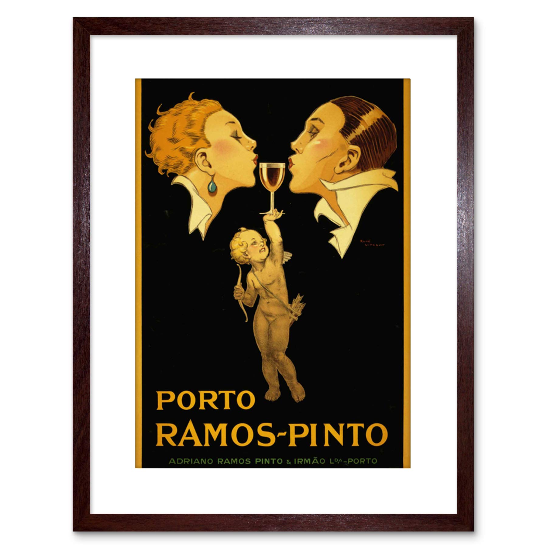 Amazon.co.jp: Ad Drink Port Ramos Pinto Cupid Kiss Alcohol France