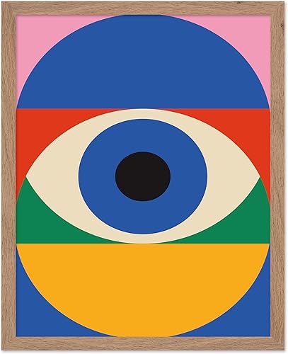Miniatura 36 de Monem Art Bauhaus Póster – Impresión de sol de California – Arte de círculos arcoíris – Arte geométrico – Arte bohemio chic – Arte moderno de