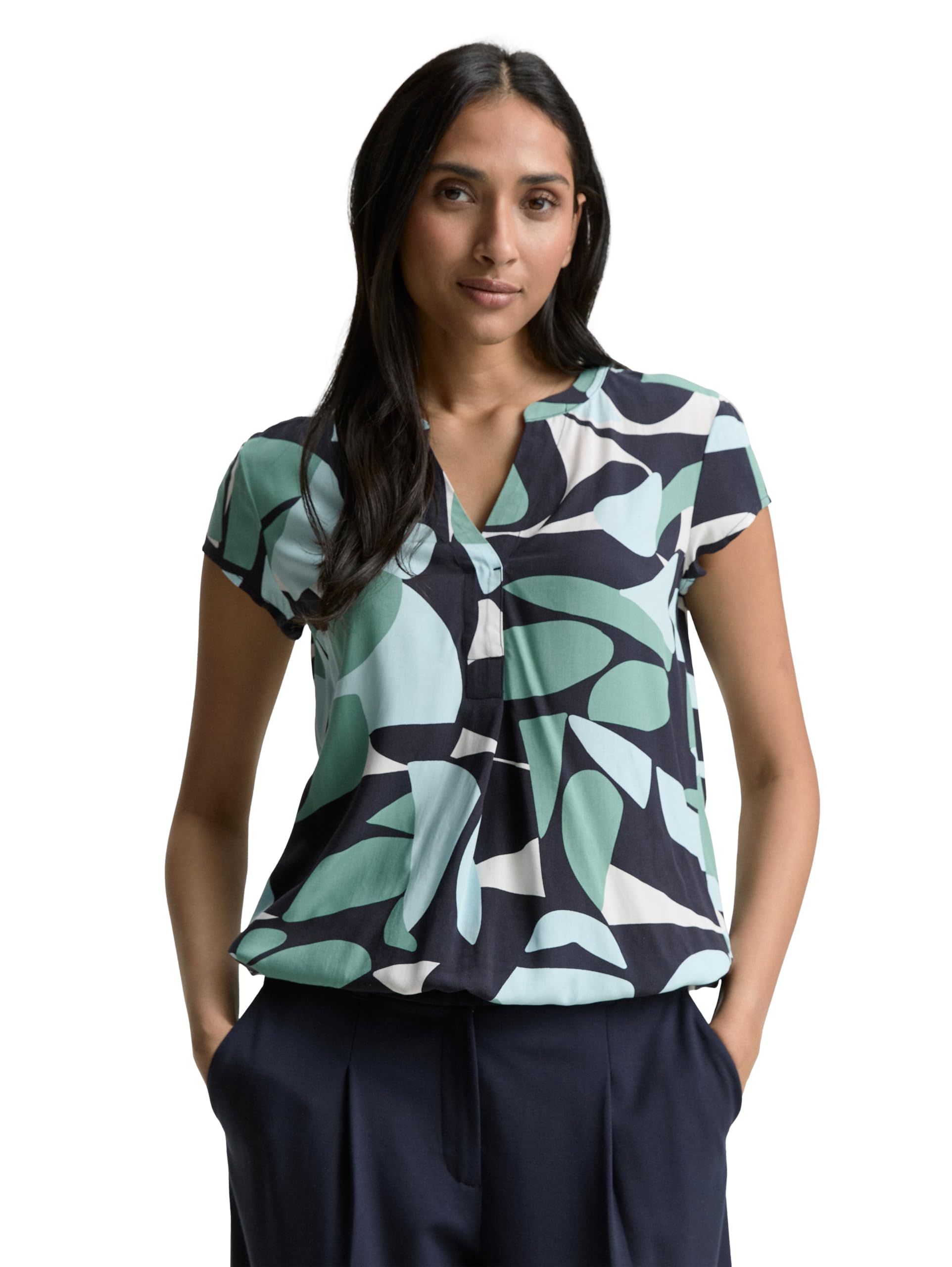 Tom Tailor Damen Bluse mit Muster