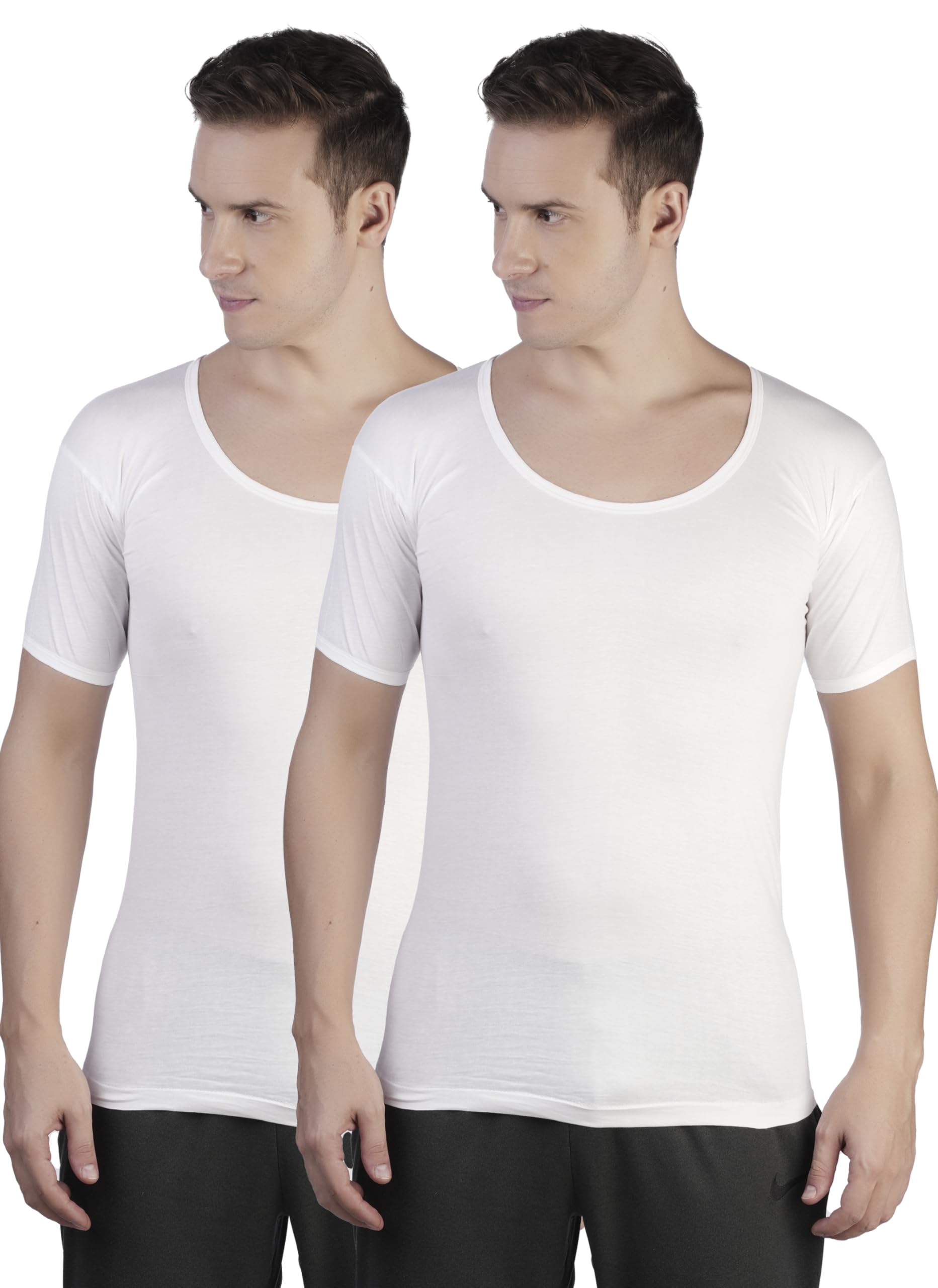 Pride RNS Men's Vest - Solid Round Neck Sleeveless | 100% Super Combed Cotton |Ideal For Indian Regular Fit Climate| All-Day Comfort | Label-Free Design | Combo Packs-image-35