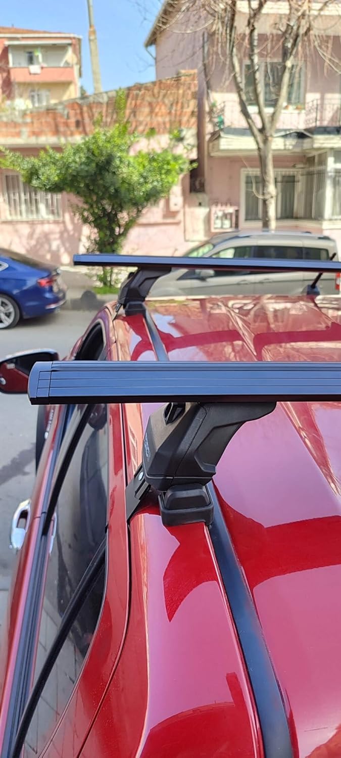 For Toyota Hilux 2015-2021 Roof Rack Cross Bars Normal Roof Alu Black